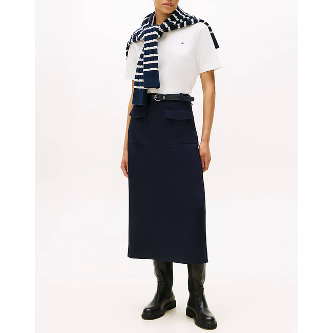 Product TOMMY HILFIGER MODERN INTERLOCK BOXY SS TEE base image
