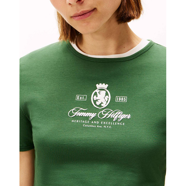 Product TOMMY HILFIGER VARSITY CREST SLIM SS TEE base image