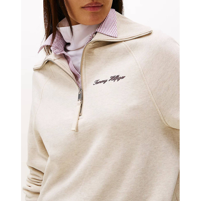 Product TOMMY HILFIGER CLASSIC SCRIPT FLEECE HALF-ZIP base image