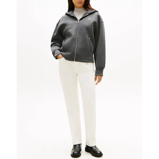 Product TOMMY HILFIGER TH SCRIPT INTERLOCK ZIP HOODIE base image