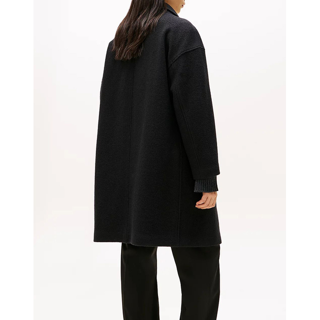 Product TOMMY HILFIGER WOOL TEXTURE REG FUNNEL NK COAT base image