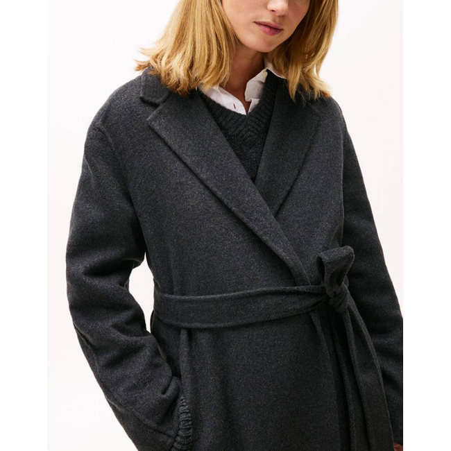 Product TOMMY HILFIGER DF WOOL REG BELTED MIDI COAT base image
