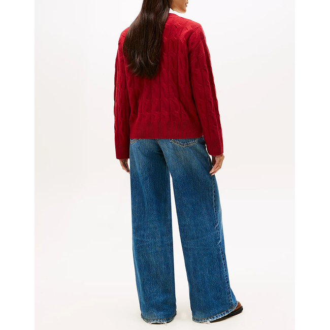 Product TOMMY HILFIGER SOFT WOOL CABLE CARDIGAN base image