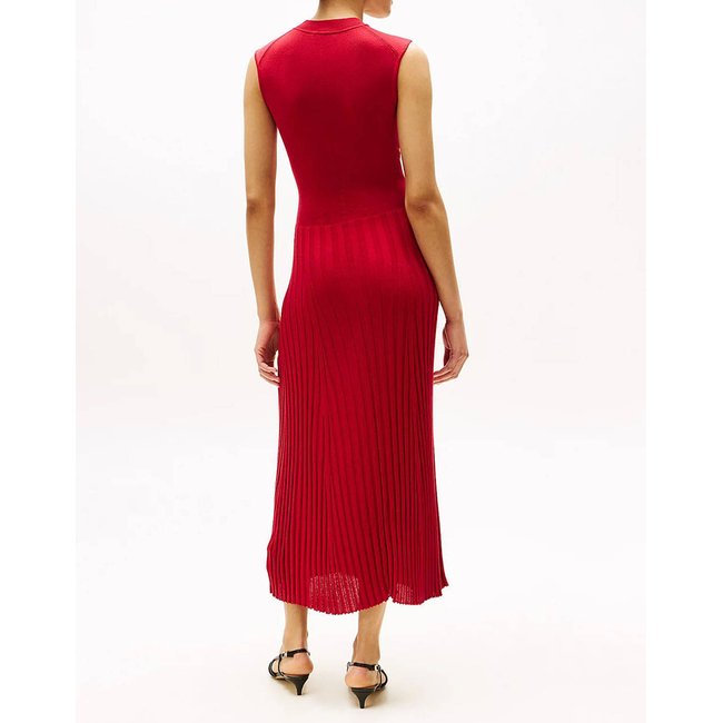 Product TOMMY HILFIGER LYOCELL SILK SL MOCK MIDI DRESS base image