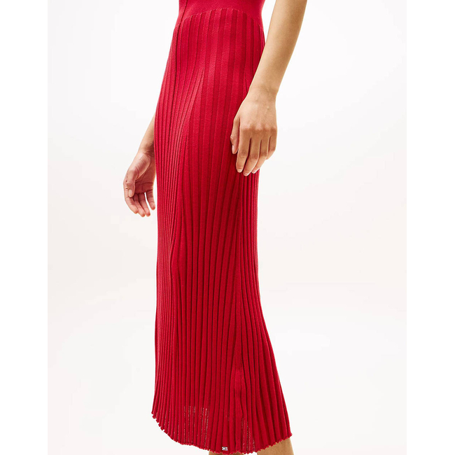 Product TOMMY HILFIGER LYOCELL SILK SL MOCK MIDI DRESS base image