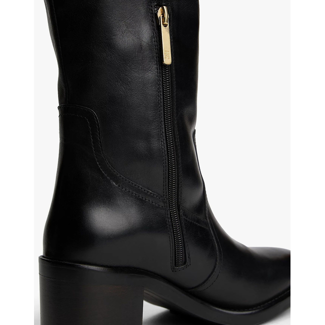 Product TOMMY HILFIGER RIDING LTHR LONG BOOT BLOCK HEEL base image