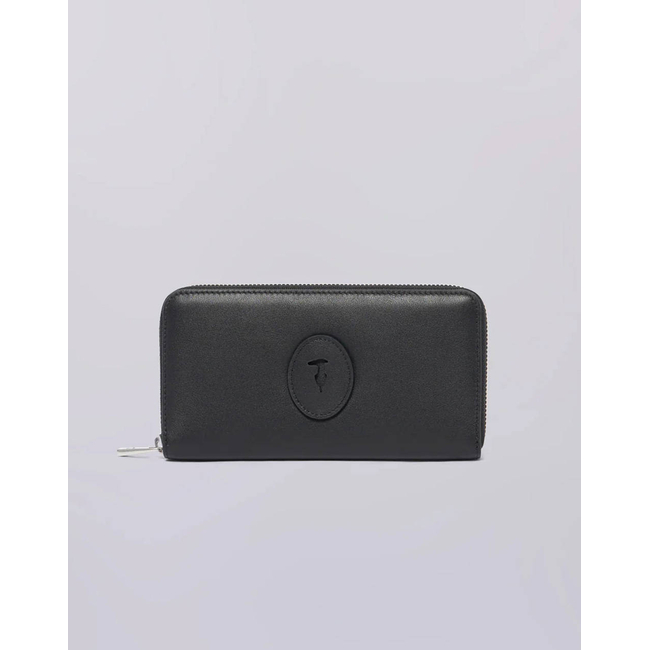 Product TRUSSARDI SOCIETY ZIP AROUND WALLET LG - CALF LEATHER (Διαστάσεις: 19.5 x 10.5εκ.) base image