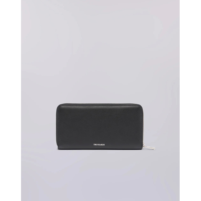 Product TRUSSARDI SOCIETY ZIP AROUND WALLET LG - CALF LEATHER (Διαστάσεις: 19.5 x 10.5εκ.) base image