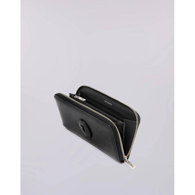 Product TRUSSARDI SOCIETY ZIP AROUND WALLET LG - CALF LEATHER (Διαστάσεις: 19.5 x 10.5εκ.) base image