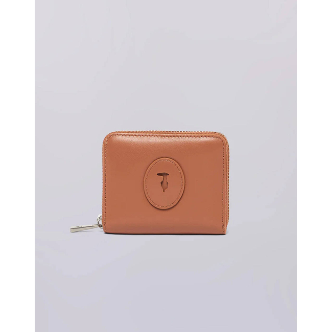 Product TRUSSARDI SOCIETY ZIP AROUND WALLET MD - CALF LEATHER (Διαστάσεις: 11 x 9εκ.) base image