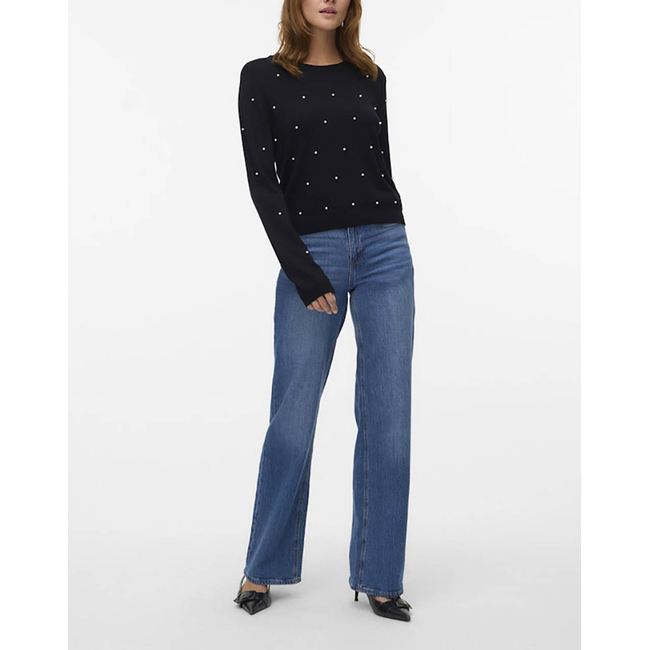 Product VERO MODA VMGLORY PEARL LS O-NECK PULLOVER BOO base image