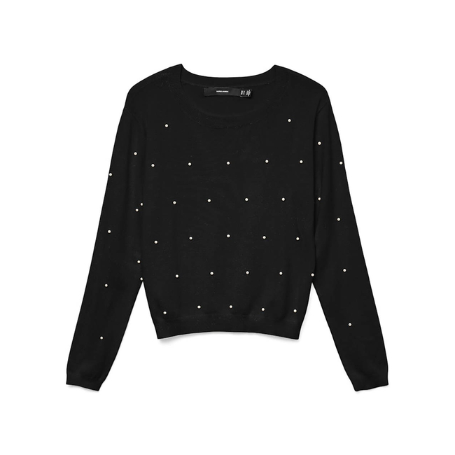 Product VERO MODA VMGLORY PEARL LS O-NECK PULLOVER BOO base image