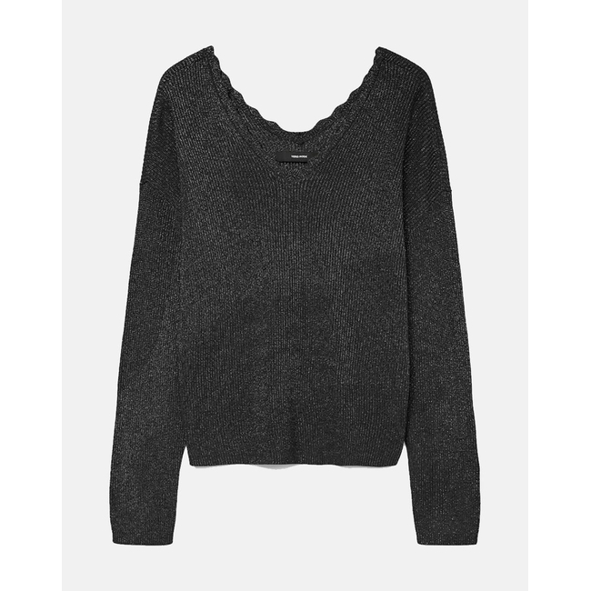 Product VERO MODA VMNEWLEX SHINE DOUBLE LS V-NECK PULL. base image