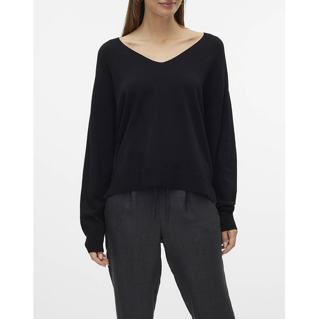 Product VERO MODA VMBREEZE LS V-NECK PULLOVER BOO base image