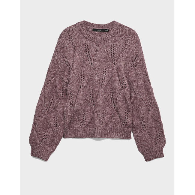 Product VERO MODA VMZENIA LS O-NECK STITCH PULLOVER base image