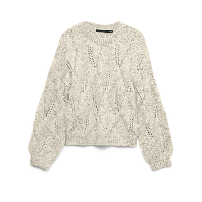 Product VERO MODA VMZENIA LS O-NECK STITCH PULLOVER base image