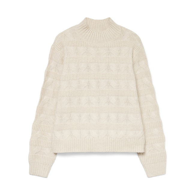 Product VERO MODA VMVIRGO LS HIGHNECK PULLOVER BF base image