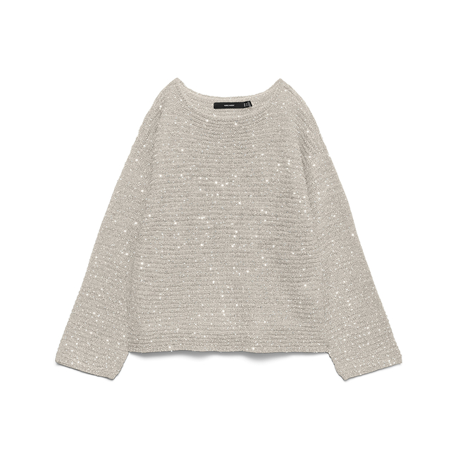 Product VERO MODA VMLEILANI STITCH LS BOATNECK PULLOVER base image