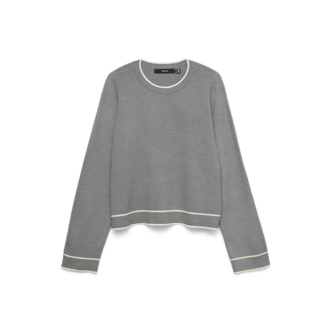 Product VERO MODA VMGOLD LS O-NECK DOUBLE CONTRAST PULL base image