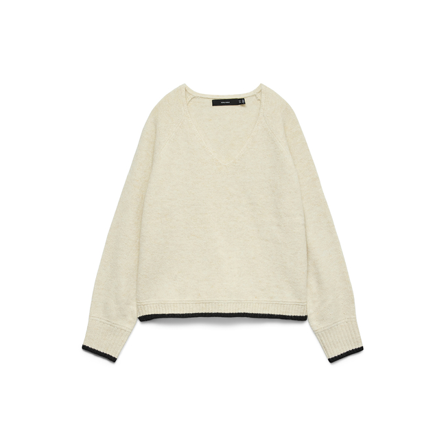 Product VERO MODA VMAQUARIUS LS V-NECK RAGLAN PULLOVER BF base image
