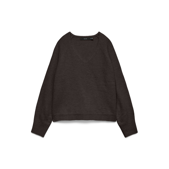 Product VERO MODA VMAQUARIUS LS V-NECK RAGLAN PULLOVER BF base image