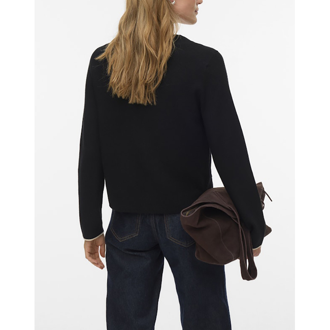 Product VERO MODA VMGOLD LS V-NECK CONTRAST CARDIGAN base image