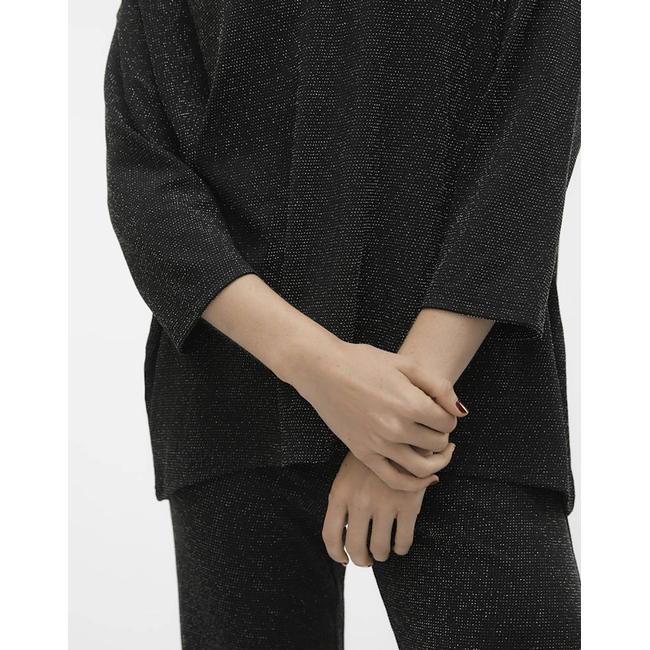 Product VERO MODA VMKANVA 3/4 V-NECK TOP JRS GA base image