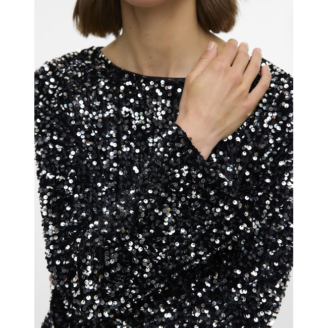 Product VERO MODA VMBELLA LS BOATNECK SQ TOP JRS GA base image