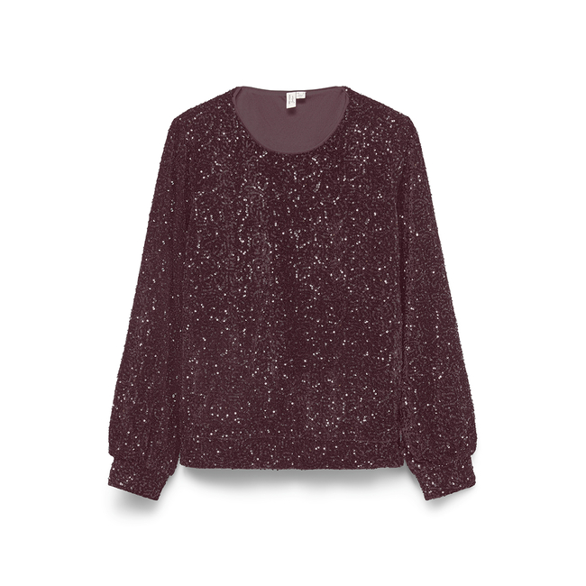 Product VERO MODA VMHOKA SQ L/S SWEATSHIRT JRS BTQ base image