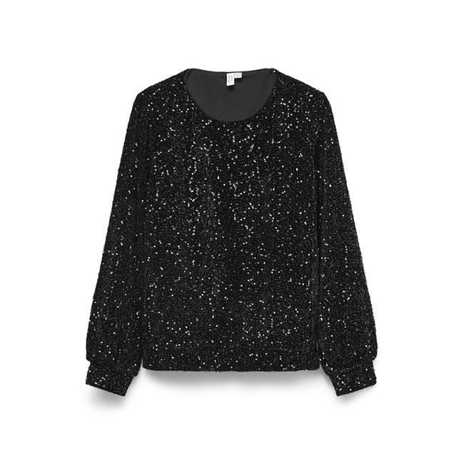 Product VERO MODA VMHOKA SQ L/S SWEATSHIRT JRS BTQ base image