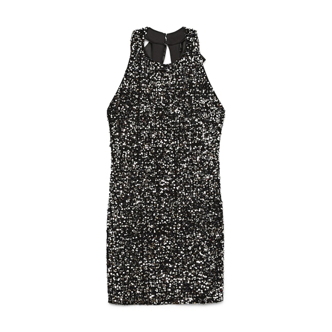 Product VERO MODA VMBELLA SL O-NECK SHORT SQ DRESS JRS GA base image