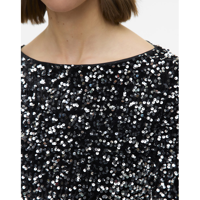 Product VERO MODA VMBELLA LS SHORT SQ DRESS JRS GA base image