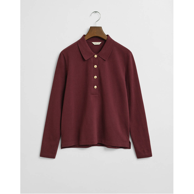 Product GANT ΜΠΛΟΥΖΑ ΜΜ REG LS PIQUE POLO base image