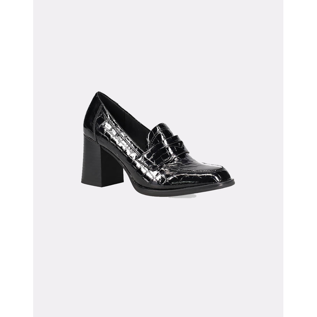 Product MIGATO PATENT LEATHER CROC SHOES WITH BAND BLACK base image