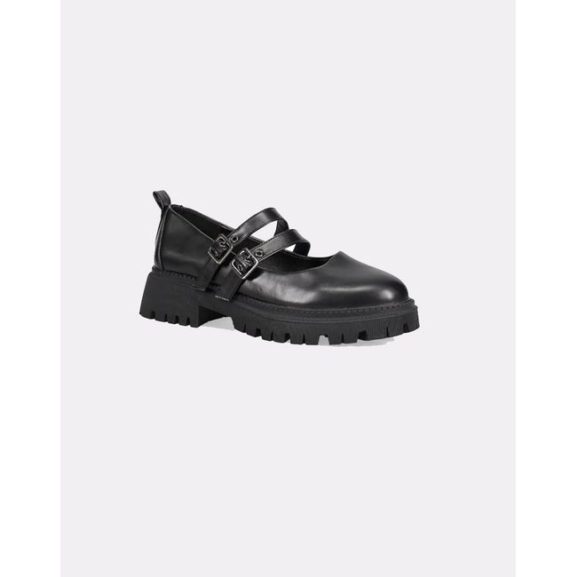 Product MIGATO MATTE SHOES WITH MARY JANE STRAPS BLACK base image