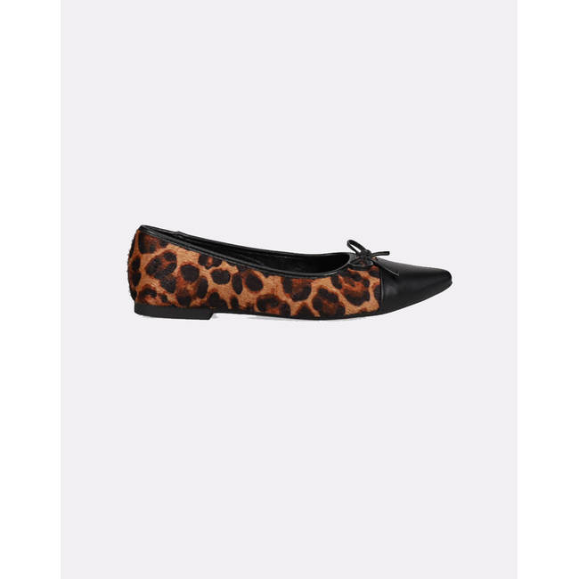 Product MIGATO MATTE SHOES/LEOPARD WITH DECOR. BOW BLACK base image