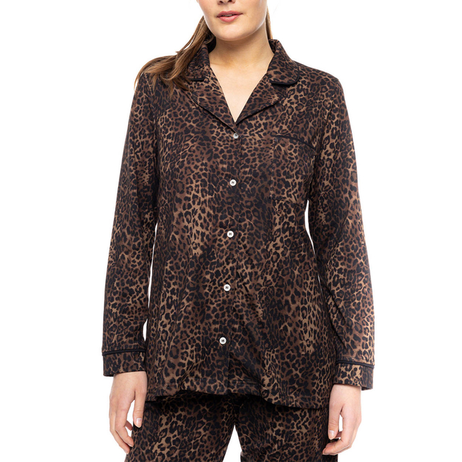 Product PINK LABEL PYJAMA BUTTONED LEOPARD base image