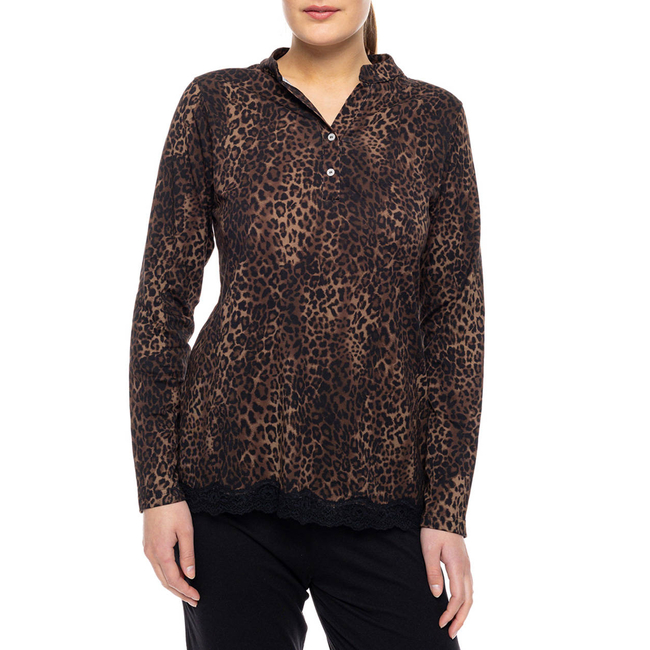 Product PINK LABEL PYJAMA LEOPARD base image