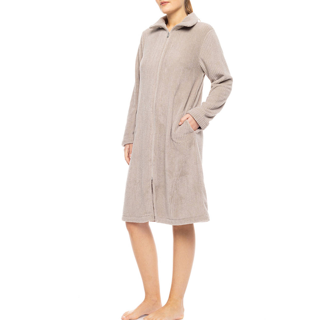 Product PINK LABEL ROBE ZIPPER FLEECE STRIPE base image