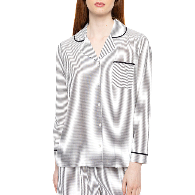 Product PINK LABEL PYJAMA CLOUD WHITE STRIPES base image