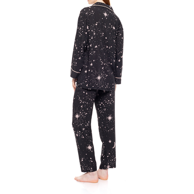 Product PINK LABEL PYJAMA BUTTONED ROSE NIGHT SKY base image