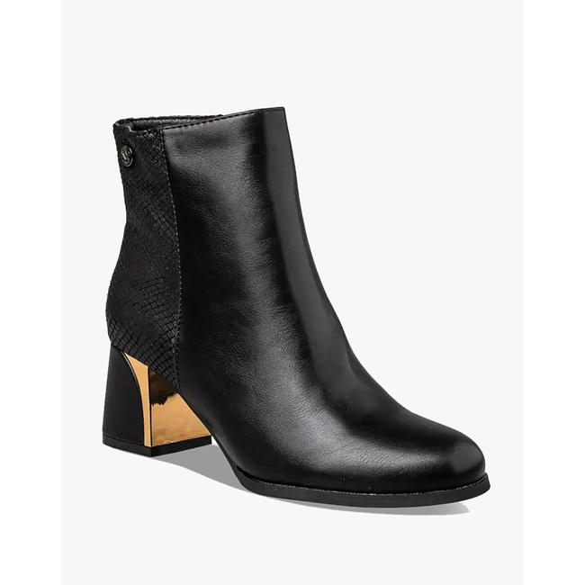 Product ENVIE WOMEN'S PU SYNTHETIC BOOTS WITH METAL DETAIL ON THE HEEL base image