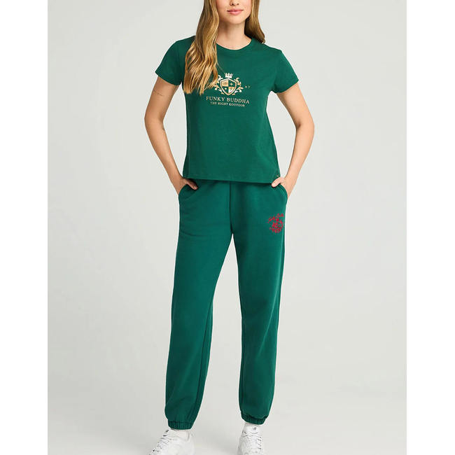 Product FUNKY BUDDHA Γυναικεία Μπλούζα Με Κοντό Μανίκι Και Τύπωμα base image