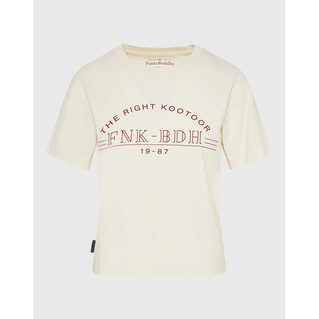 Product FUNKY BUDDHA Γυναικεία Μπλούζα Με Κοντό Μανίκι Και Τύπωμα base image