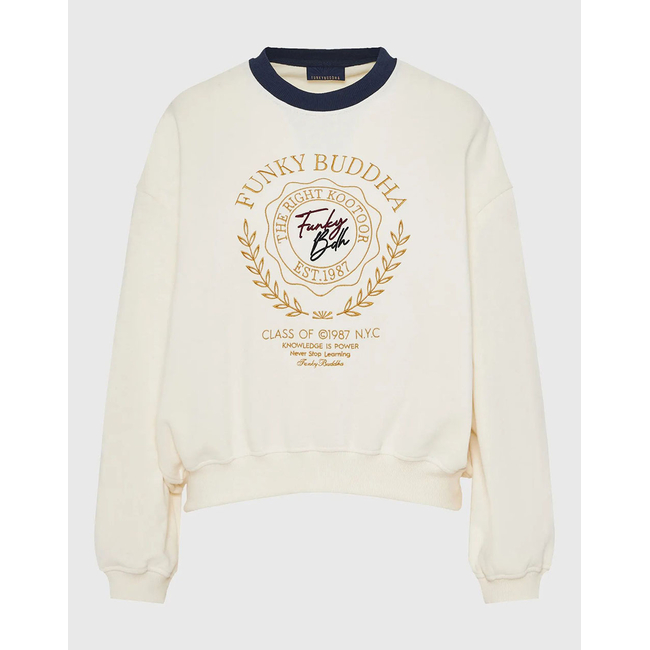 Product FUNKY BUDDHA Γυναικείο Φούτερ Με Λαιμόκοψη base image