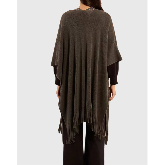 Product MOLLY BRACKEN LADIES KNITTED PONCHO base image