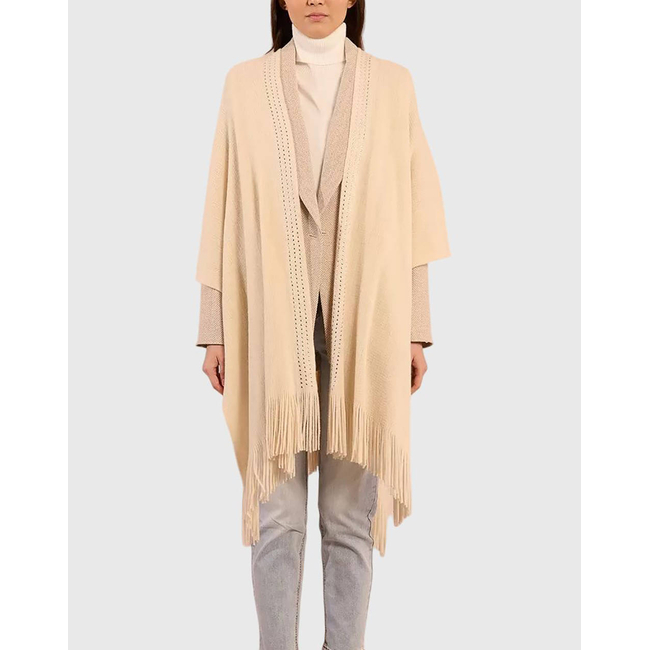Product MOLLY BRACKEN LADIES KNITTED PONCHO base image