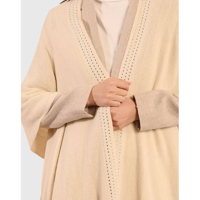 Product MOLLY BRACKEN LADIES KNITTED PONCHO base image
