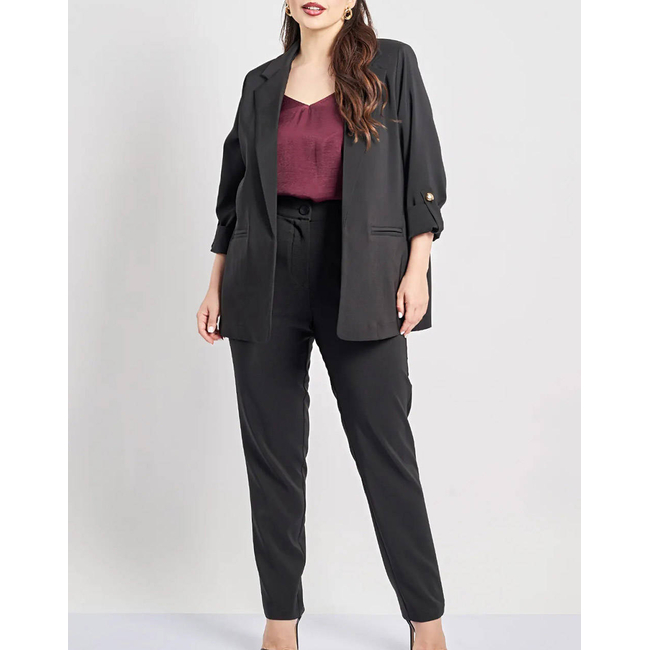 Product PARABITA Crepe jacket with rolled sleeves base image