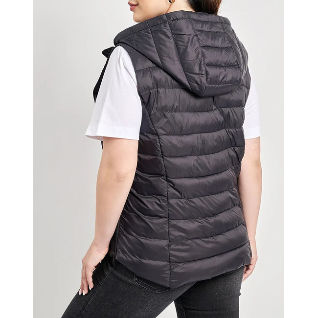 Product PARABITA Αμάνικο καπιτονέ μπουφάν με κουκούλα base image